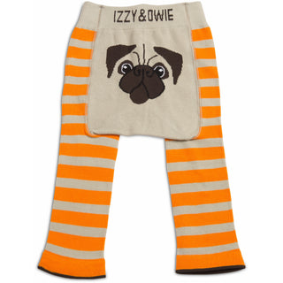 Orange Pug 6-12 Months Baby Leggings