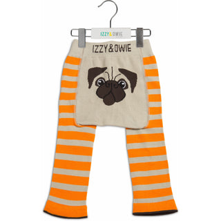 Orange Pug 6-12 Months Baby Leggings