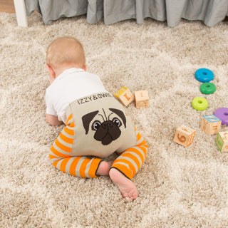 Orange Pug Baby Leggings