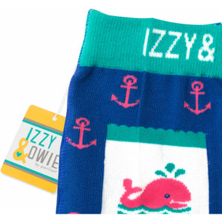 Blue and Pink Whale 6-12 Months Baby Shorts