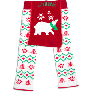 Christmas Polar Bear 6-12 Months Baby Leggings