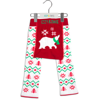 Christmas Polar Bear 6-12 Months Baby Leggings