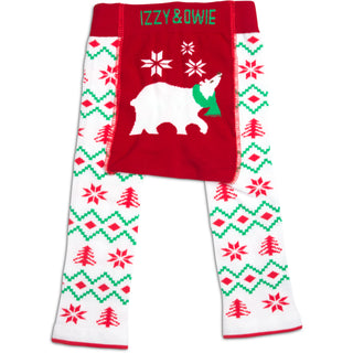 Christmas Polar Bear 6-12 Months Baby Leggings