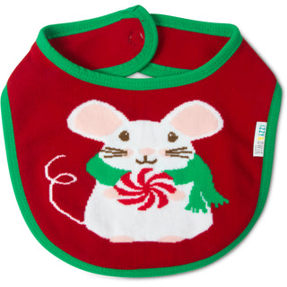 Christmas Mouse Baby Bib