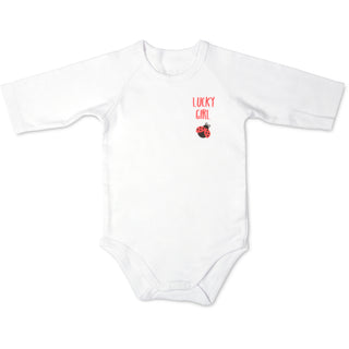 Ladybug 0-6 Months 3/4 Length Sleeve Onesie