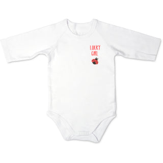 Ladybug 0-6 Months 3/4 Length Sleeve Onesie