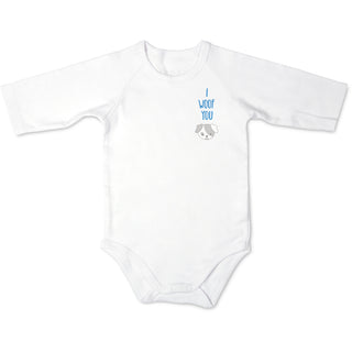 Puppy 0-6 Months 3/4 Length Sleeve Onesie