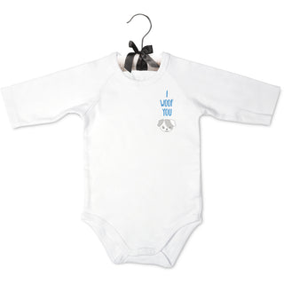 Puppy 0-6 Months 3/4 Length Sleeve Onesie