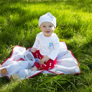 Puppy 0-6 Months 3/4 Length Sleeve Onesie