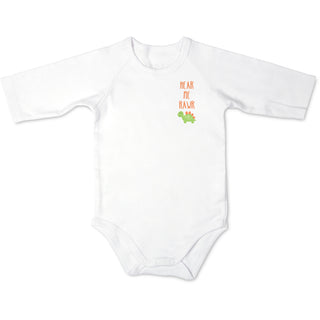 Dino 0-6 Months 3/4 Length Sleeve Onesie
