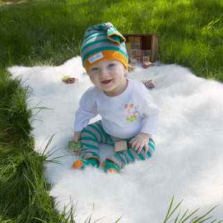 Dino 0-6 Months 3/4 Length Sleeve Onesie
