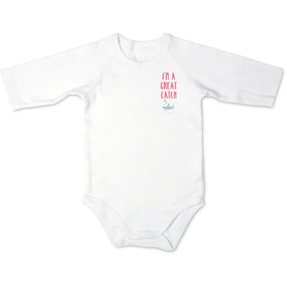 Shark 6-12 Months 3/4 Length Sleeve Onesie