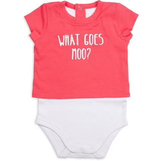 Pink Cow Shw-onesie