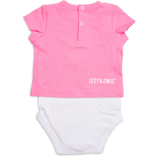 Light Pink Kitty 6-12 Months Shw-onesie