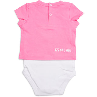 Light Pink Kitty 6-12 Months Shw-onesie
