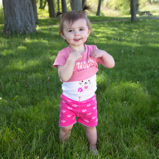 Light Pink Kitty 6-12 Months Shw-onesie