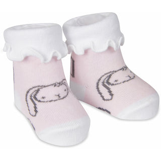 Soft Pink Bunny 0-3 Months Socks