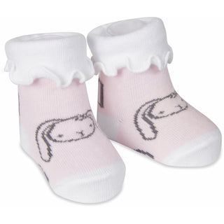 Soft Pink Bunny 0-3 Months Socks