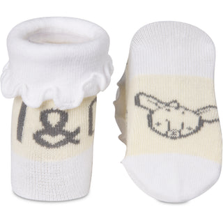 Soft Yellow Deer 0-3 Months Socks
