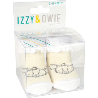 Soft Yellow Deer 0-3 Months Socks