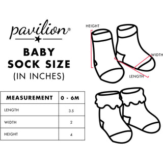 Soft Yellow Deer 0-3 Months Socks