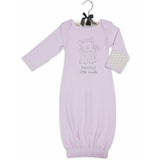 Soft Lavender Kitty Gown with Mitten Cuffs