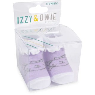 Soft Lavender Kitty Socks