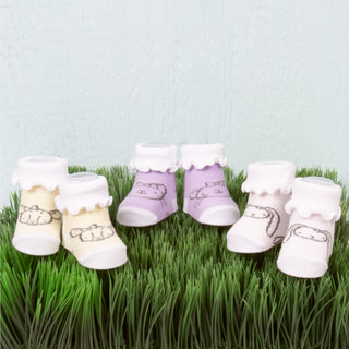 Soft Lavender Kitty Socks