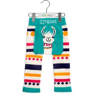 Teal Llama 6-12 Months Baby Leggings