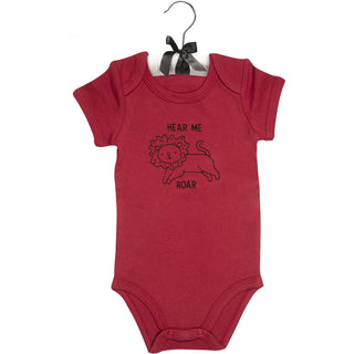 Lion 6-12 Months Red Onesie