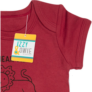 Lion 6-12 Months Red Onesie