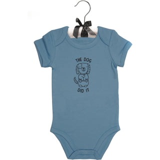 Dog 6-12 Months Blue Onesie