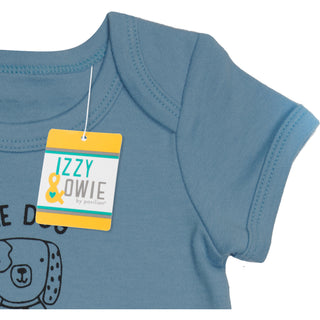Dog 6-12 Months Blue Onesie