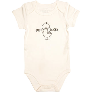 Duck 6-12 Months Oatmeal Onesie