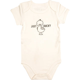 Duck 6-12 Months Oatmeal Onesie