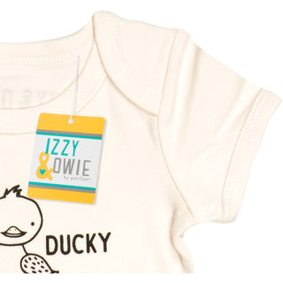 Duck 6-12 Months Oatmeal Onesie