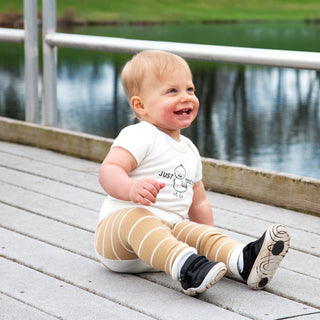 Duck 6-12 Months Oatmeal Onesie