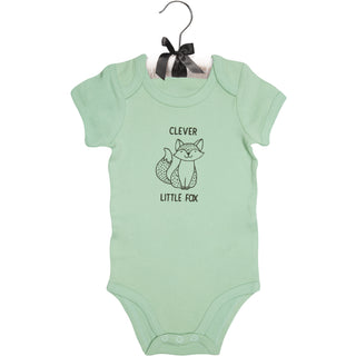 Fox 6-12 Months Green Onesie