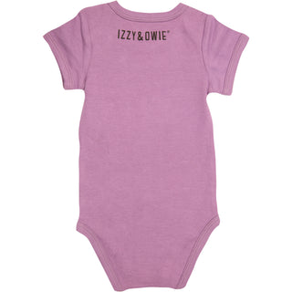Owl 6-12 Months Plum Onesie