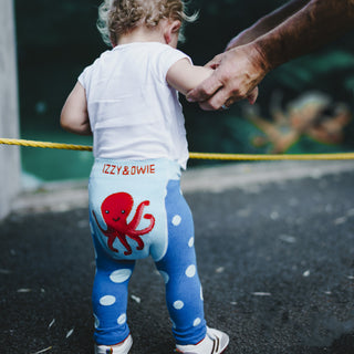 Blue Octopus 6-12 Months Baby Leggings