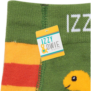 Orange Dino 6-12 Months Baby Leggings