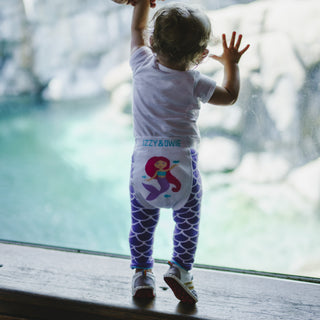 Purple Mermaid 6-12 Months Baby Leggings