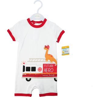 Dino Firefighter 6-12 Months Romper