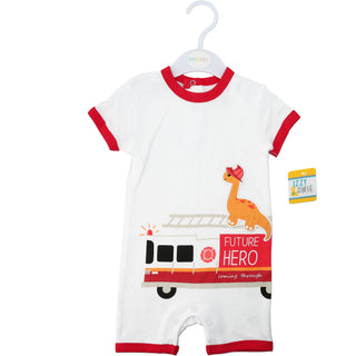 Dino Firefighter Romper