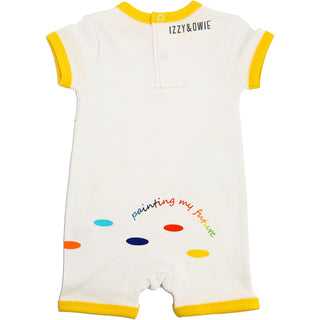 Turtle Artist 6-12 Months Romper