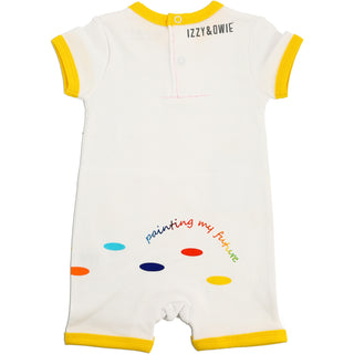 Turtle Artist 6-12 Months Romper