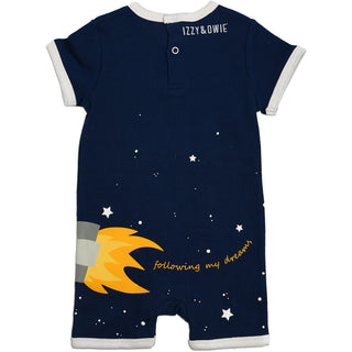 Monkey Astronaut 6-12 Months Romper