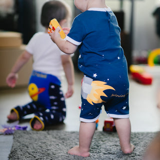Monkey Astronaut 6-12 Months Romper