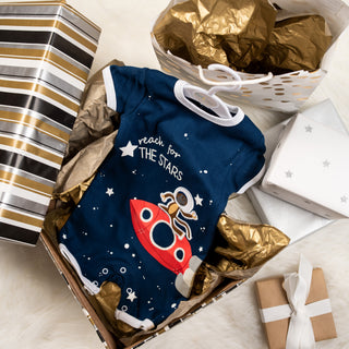 Monkey Astronaut 6-12 Months Romper