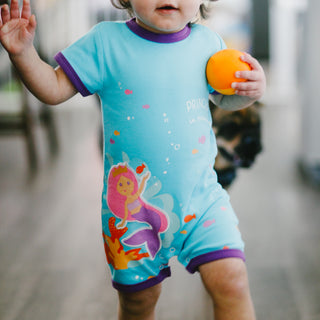Mermaid Princess 6-12 Months Romper